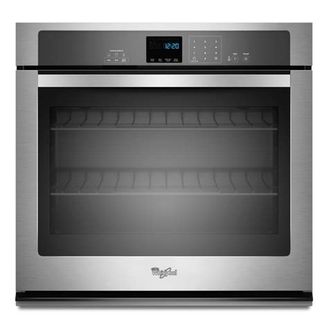 stainless steel wall oven cabinet|whirlpool single wall oven.